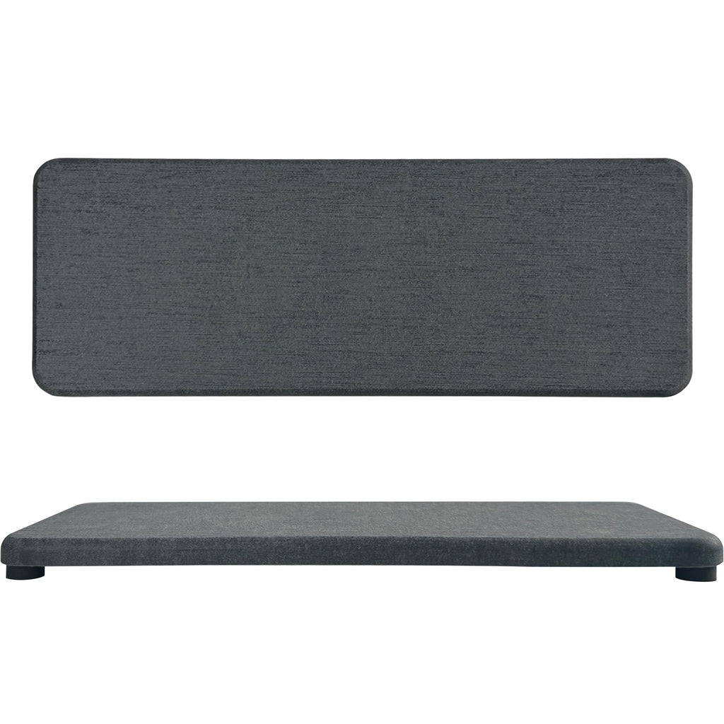 2 Pcs Water Absorbing Stone Trays, Kitchen/Bathroom Sink Soap Dish, Diatomite Tray Used for Hand Soap & Cosmetic Bottles in The Modern Home, 3.15" W x 8.7" L, White