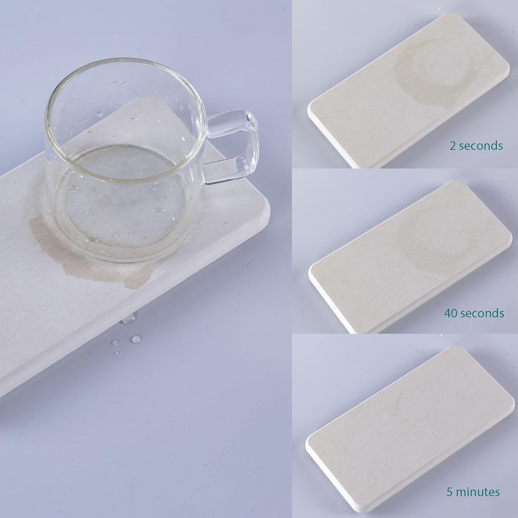 Set of 4 Water Absorbent Stone Trays, Kitchen/Bathroom Soap Dish, Instant Dry Sink Organizers Used for Hand Soap & Plants & Toiletries in The Modern Home