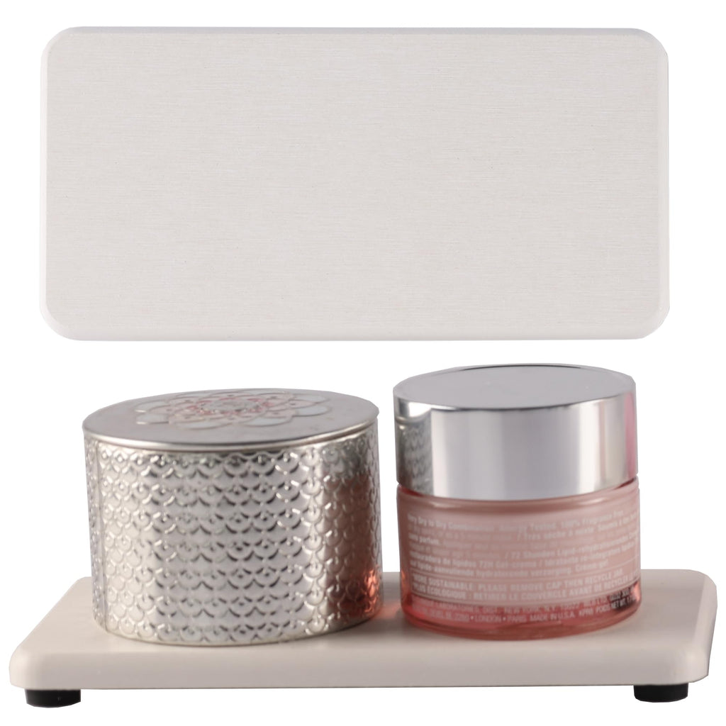 2 Pcs Water Absorbing Stone Trays, Kitchen/Bathroom Sink Soap Dish, Diatomite Tray Used for Hand Soap & Cosmetic Bottles in The Modern Home, 3.15" W x 8.7" L, White