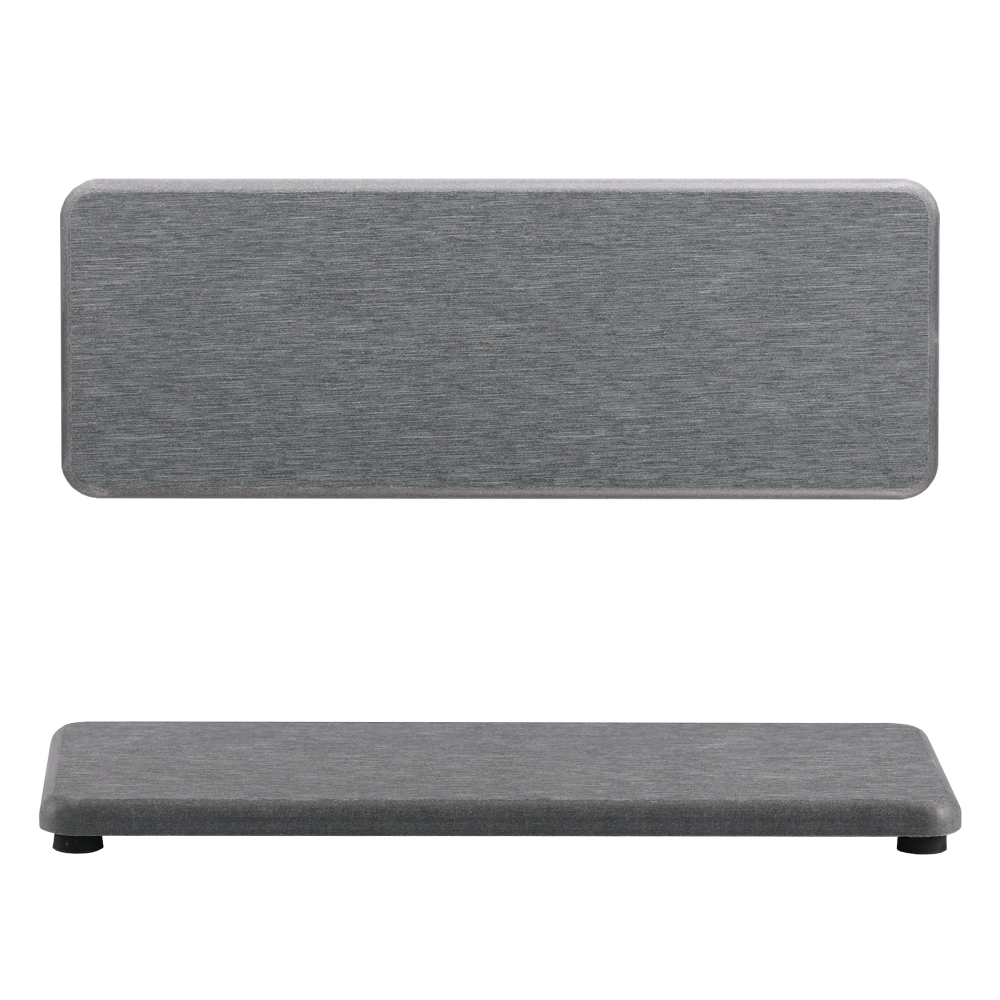 2 Pcs Water Absorbing Stone Trays, Kitchen/Bathroom Sink Soap Dish, Diatomite Tray Used for Hand Soap & Cosmetic Bottles in The Modern Home, 3.15" W x 8.7" L, White